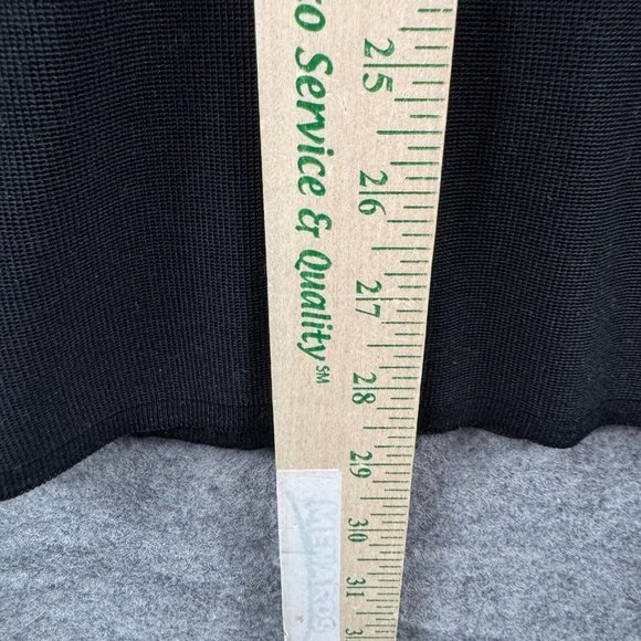 Ming Wang Cardigan Womens S‎ Black Green Geometric Embroidered Knit 3/4 Sleeve - Picture 7 of 10